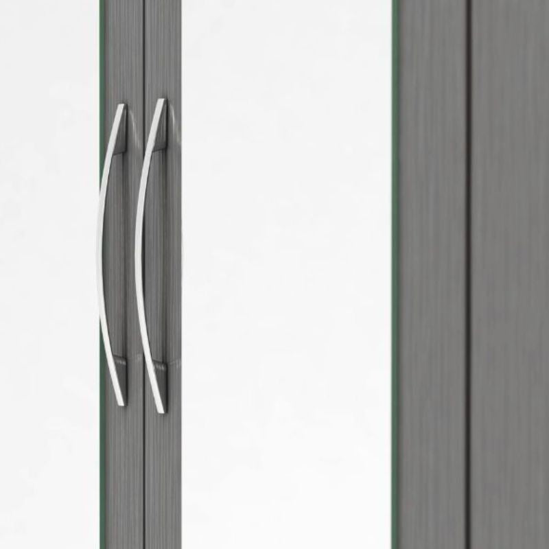 (SECONIQUE) 3 Door, 2 Draw, Mirror Door , Wardrobe by Nevada - yofurn