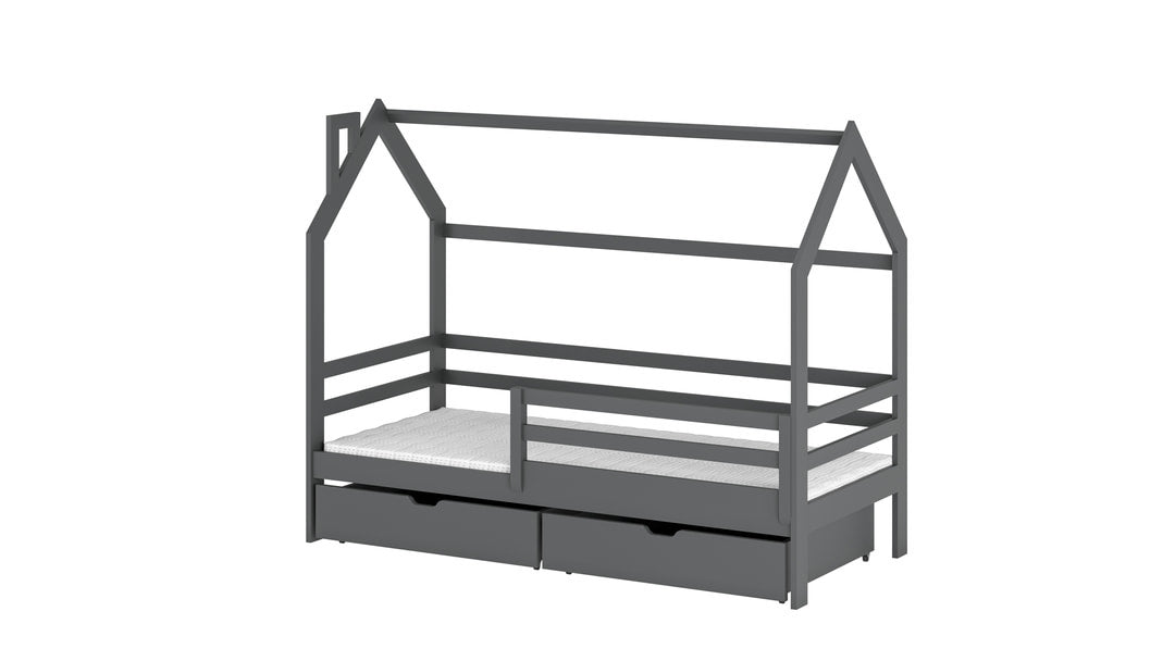 Wooden Single Bed Lila Bed With Storage