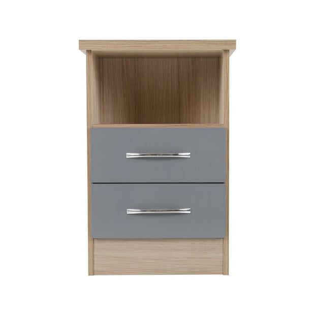 (SECONIQUE) 2 Draw, Bedside Table by Nevada - yofurn