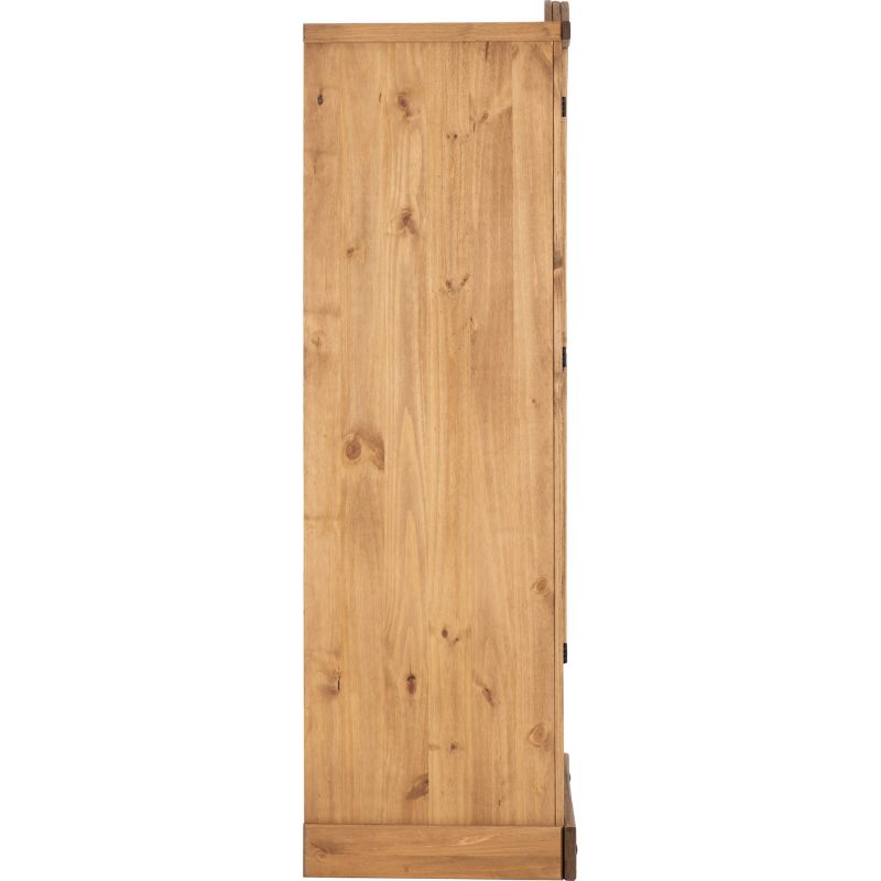 (SECONIQUE) 2 Door, 1 Draw, Brown, Waxed Pine, Wardrobe - yofurn