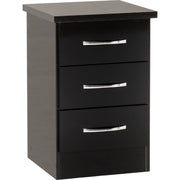 (SECONIQUE) 3 Door, 2 Draw, 2 Mirror Door - Wardrobe, 5 Draw -Chest Drawer, 2, 3 Draw -Bedside Table, Set by Nevada - yofurn