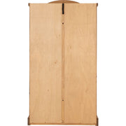 (SECONIQUE) 2 Door, 1 Draw, Brown, Waxed Pine, Wardrobe - yofurn