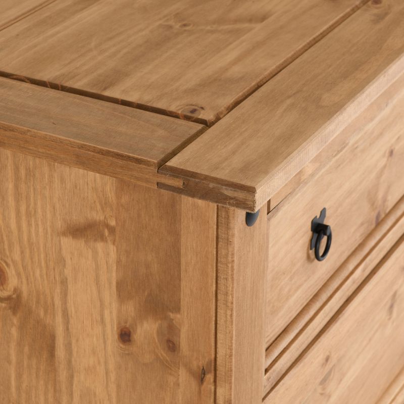 (SECONIQUE) 4 Draw, Brown, Chest Drawer - yofurn