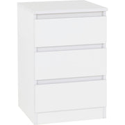 SECONIQUE, Malvern, 3 Draw, Bedside Table - yofurn