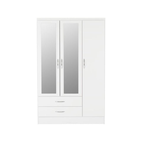 (SECONIQUE) 3 Door, 2 Draw, Mirror Door , Wardrobe by Nevada - yofurn