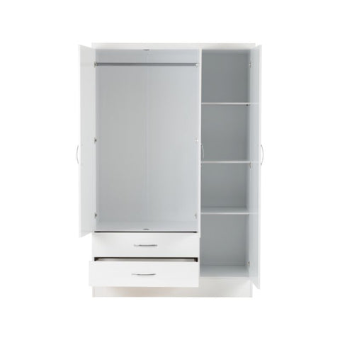 (SECONIQUE) 3 Door, 2 Draw, Mirror Door , Wardrobe by Nevada - yofurn