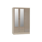 (SECONIQUE) 3 Door, 2 Draw, Mirror Door , Wardrobe by Nevada - yofurn