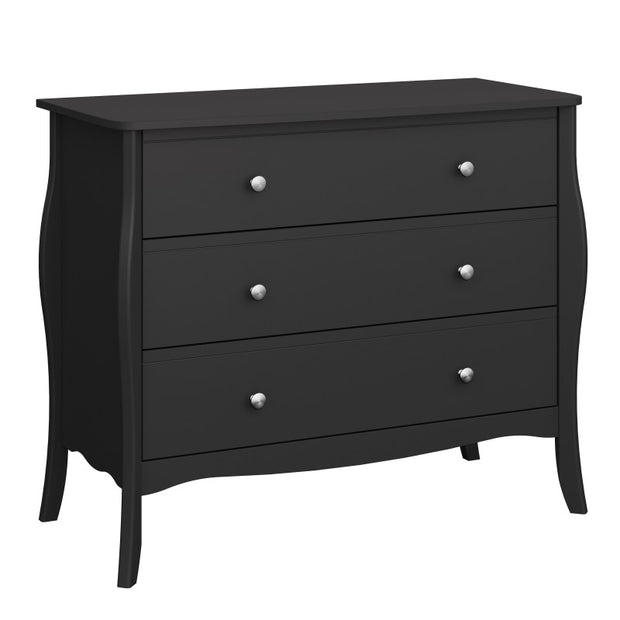 FURNITURE TO GO, Baroque, Nightstand, 3 Draw Chest, 2 Door 1 Draw Robe, Set - yofurn