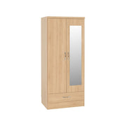 (SECONIQUE) 2 Door, 1 Draw, Mirror Door, Wardrobe by Nevada - yofurn