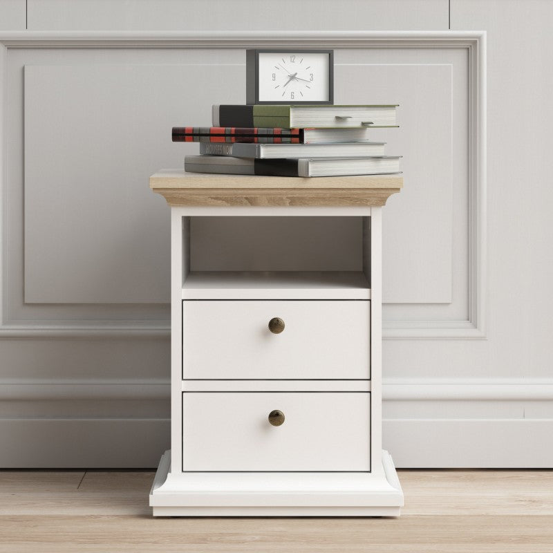 (FURNITURE TO GO) 2 Draw, Bedside Table by Paris - yofurn