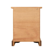 (SECONIQUE) 1 Draw, 1 Door, Brown, Waxed Pine, Bedside Table - yofurn