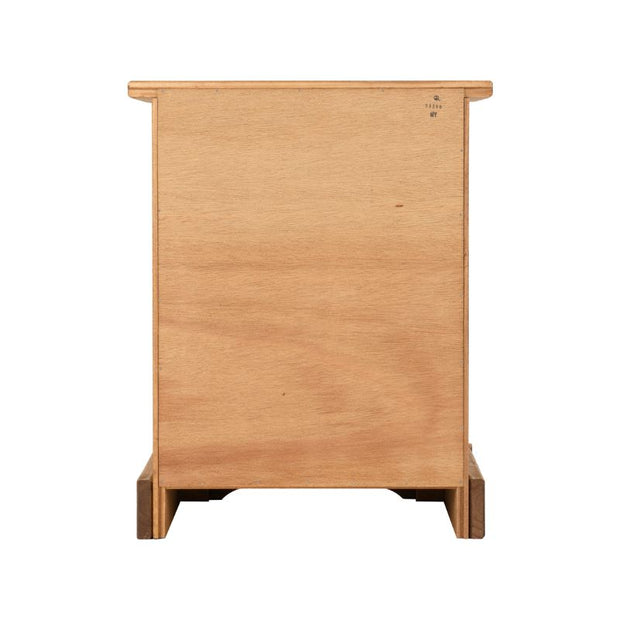 (SECONIQUE) 1 Draw, 1 Door, Brown, Waxed Pine, Bedside Table - yofurn