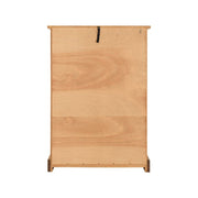 (SECONIQUE) 5 Draw, Brown, Waxed Pine, Chest Drawer - yofurn