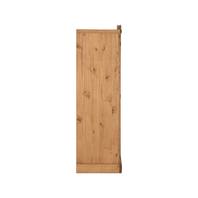 (SECONIQUE) 4 Door, Brown, Waxed Pine, Wardrobe - yofurn