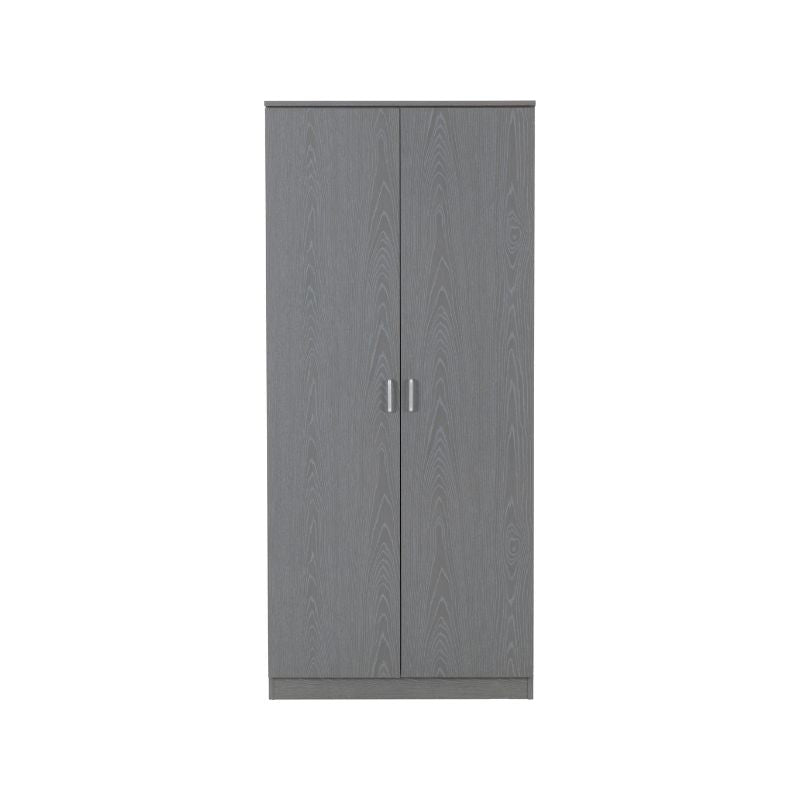 SECONIQUE, Felix, 2 Door, Grey, Wardrobe - yofurn