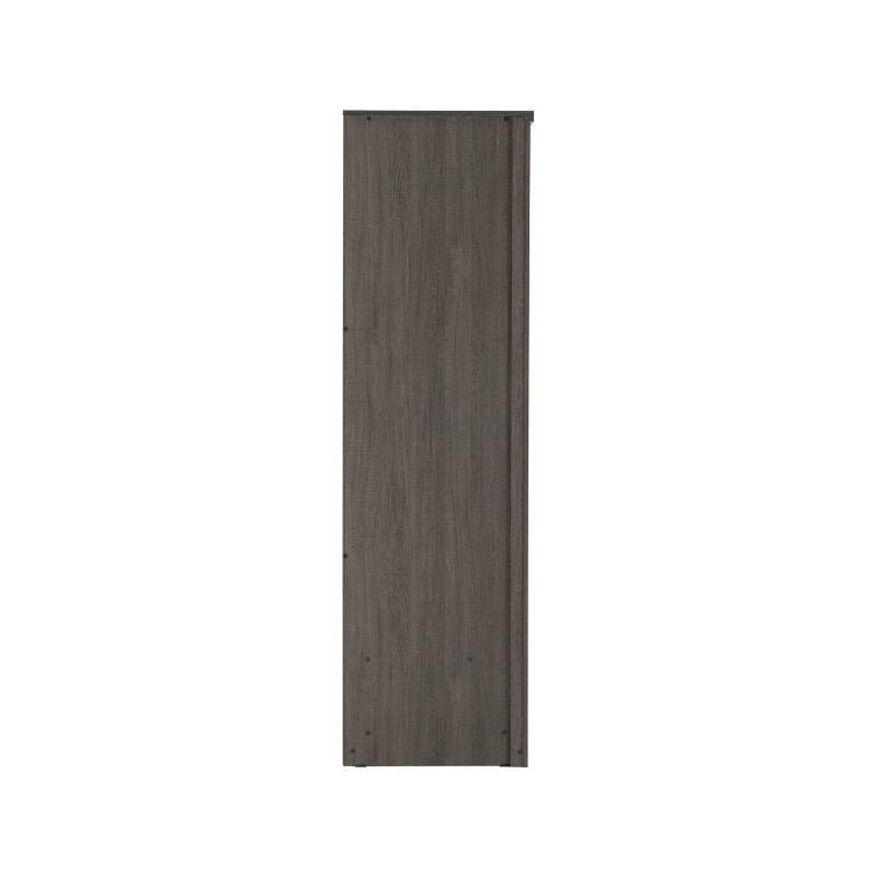 SECONIQUE, Lisbon, 2 Door, Black, Wood Grain, Wardrobe - yofurn