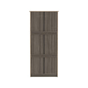 SECONIQUE, Lisbon, 2 Door, Black, Wood Grain, Wardrobe - yofurn