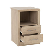 SECONIQUE, Lisbon, 2 Draw, 1 Shelf, Bedside Table - yofurn