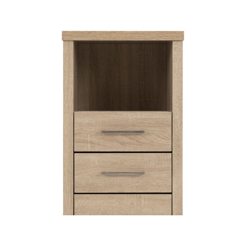 SECONIQUE, Lisbon, 2 Draw, 1 Shelf, Bedside Table - yofurn