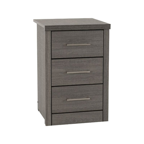 SECONIQUE, Lisbon, 3 Draw, Bedside Table - yofurn