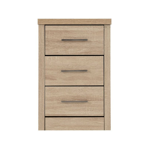 SECONIQUE, Lisbon, 3 Draw, Bedside Table - yofurn