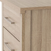 SECONIQUE, Lisbon, 3 Draw, Bedside Table - yofurn