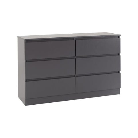 SECONIQUE, Malvern, 6 Draw, Chest Drawer - yofurn