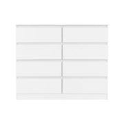 SECONIQUE, Malvern, 8 Draw, White, Chest Drawer - yofurn