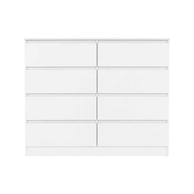 SECONIQUE, Malvern, 8 Draw, White, Chest Drawer - yofurn