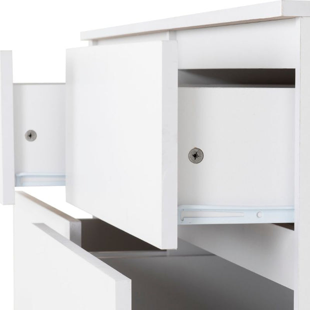 SECONIQUE, Malvern, 8 Draw, White, Chest Drawer - yofurn