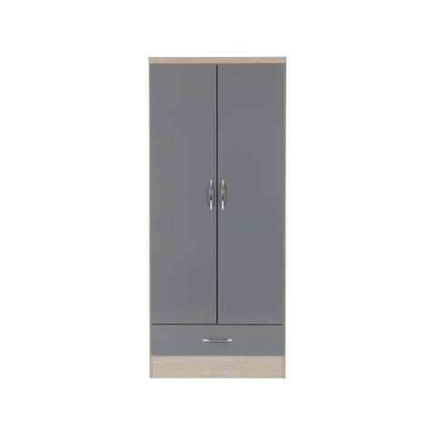 SECONIQUE, Nevada, 2 Door, 1 Draw, Gloss, Wardrobe - yofurn