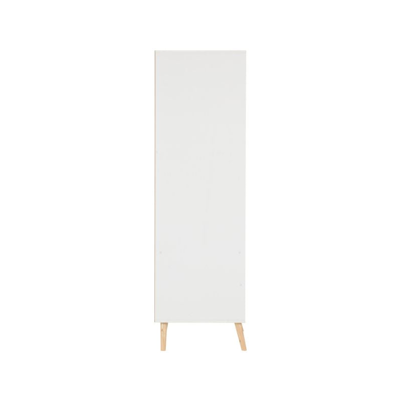 SECONIQUE, Nordic, 2 Door, 2 Draw, White, Distressed, Wardrobe - yofurn