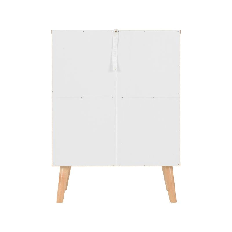 SECONIQUE, Nordic, 3 Draw, White, Distressed, Chest Drawer - yofurn