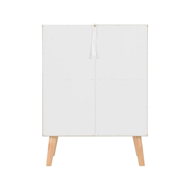 SECONIQUE, Nordic, 3 Draw, White, Distressed, Chest Drawer - yofurn