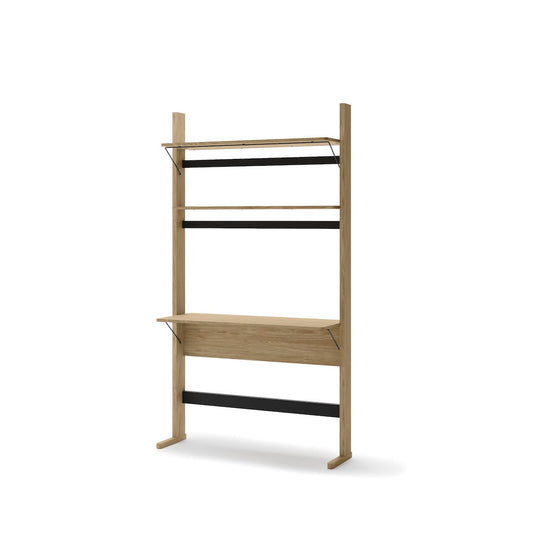 Ollie OL-04 Desk With Bookcase 108cm