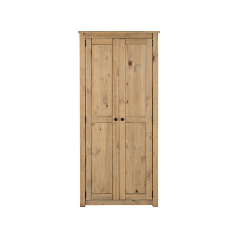 SECONIQUE, Panama, 2 Door, Natural Wax, Wardrobe - yofurn