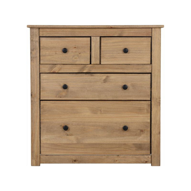 SECONIQUE, Panama, 2+2 Draw, Natural Wax, Chest Drawer - yofurn