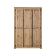 SECONIQUE, Panama, 3 Door, Natural Wax, Wardrobe - yofurn