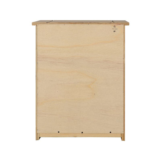 SECONIQUE, Panama, 3 Draw, Natural Wax, Bedside Table - yofurn