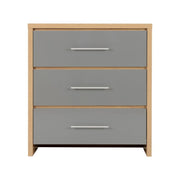 SECONIQUE, Seville, 3 Drawer, Gloss, Chest Drawer - yofurn