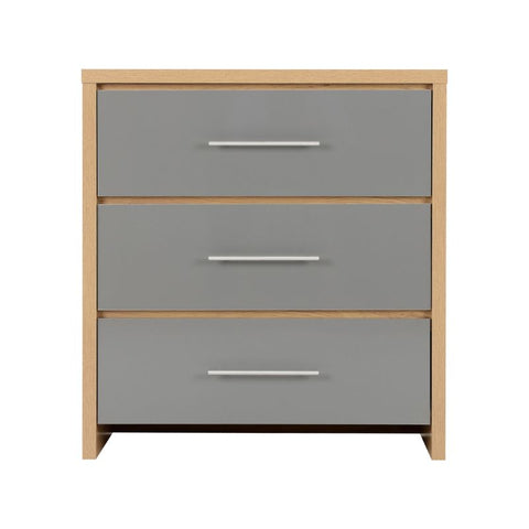 SECONIQUE, Seville, 3 Drawer, Gloss, Chest Drawer - yofurn