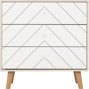 3 Draw White Chest Drawer By Dixie