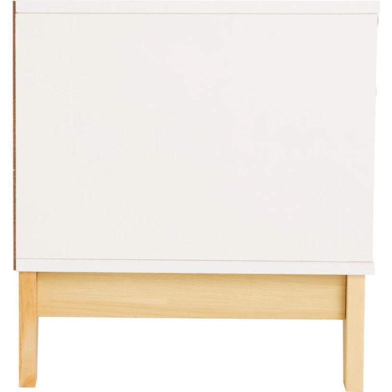 2 Draw White Bedside Table by Code