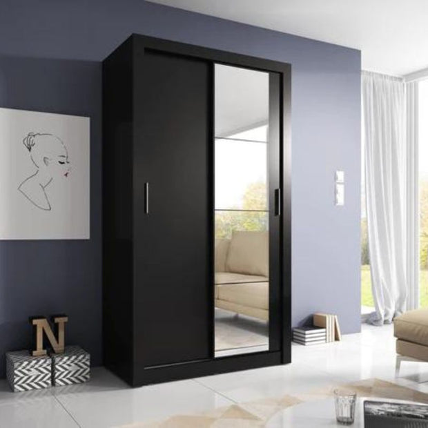 (ARTE-N FURNITURE) 2 Door, 1 Mirror Door, LED, Sliding Door, Wardrobe by Arti - yofurn