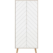 2 Door Wardrobe White by Dixie