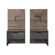 (ARTE-N FURNITURE) 2 - 1 Draw, LED, Bedside Tables by Arden - yofurn