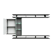 Oak Graphite LED Game Entertainment Unit