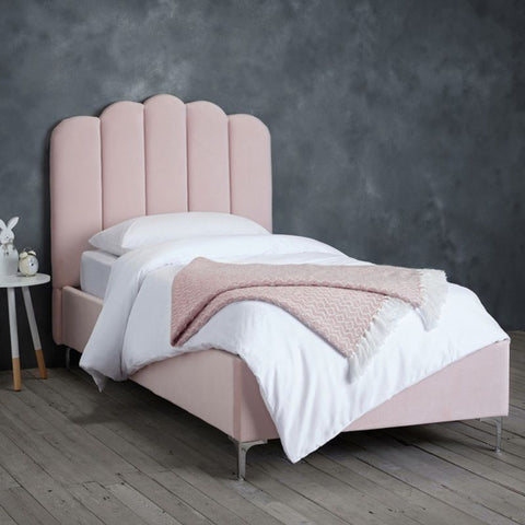 (LPD) Pink, Polyester, Bed Frame by Willow Pink - yofurn