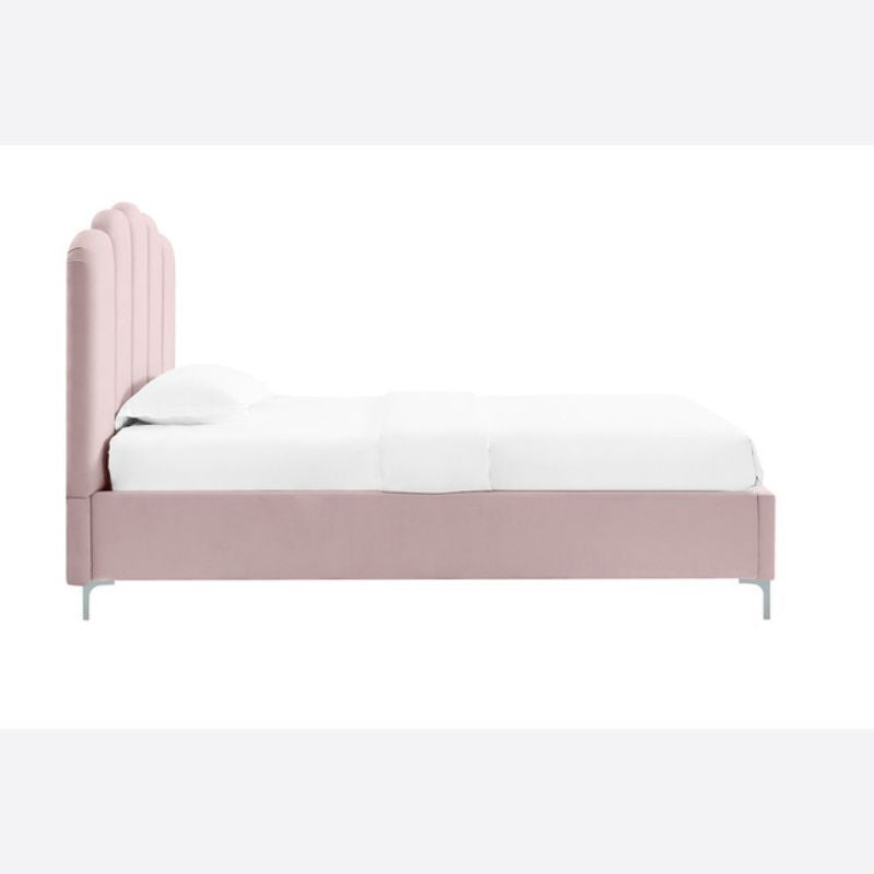 (LPD) Pink, Polyester, Bed Frame by Willow Pink - yofurn