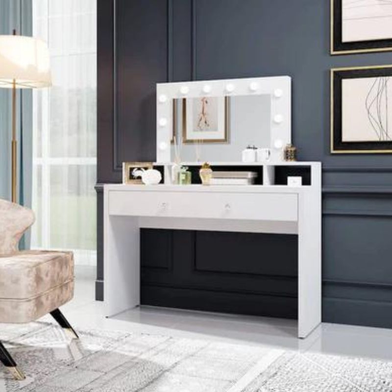 ARTE-N FURNITURE, Aria, 1 Drawer, Mirror, Dressing Table - yofurn